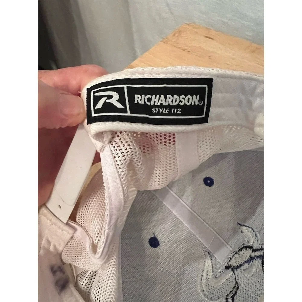 Vintage Richardson Bulls Logo Cap Blue One Size Adjustable Hat‎